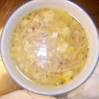 Sopa de maíz con pollo pennsylvania