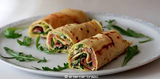 Crepés salados vegetales