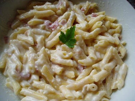 Macarrones a la carbonara