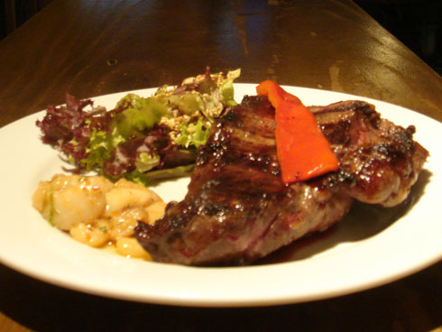 Bife de cuadril con salsa de oporto