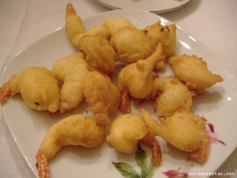 Gambas a la gabardina