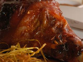 Muslos de pavo laqueados