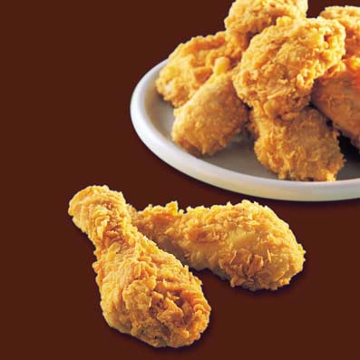 Pollo frito con nueces