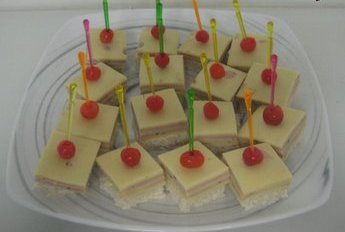 Milhojas de mousse de berenjena ahumada