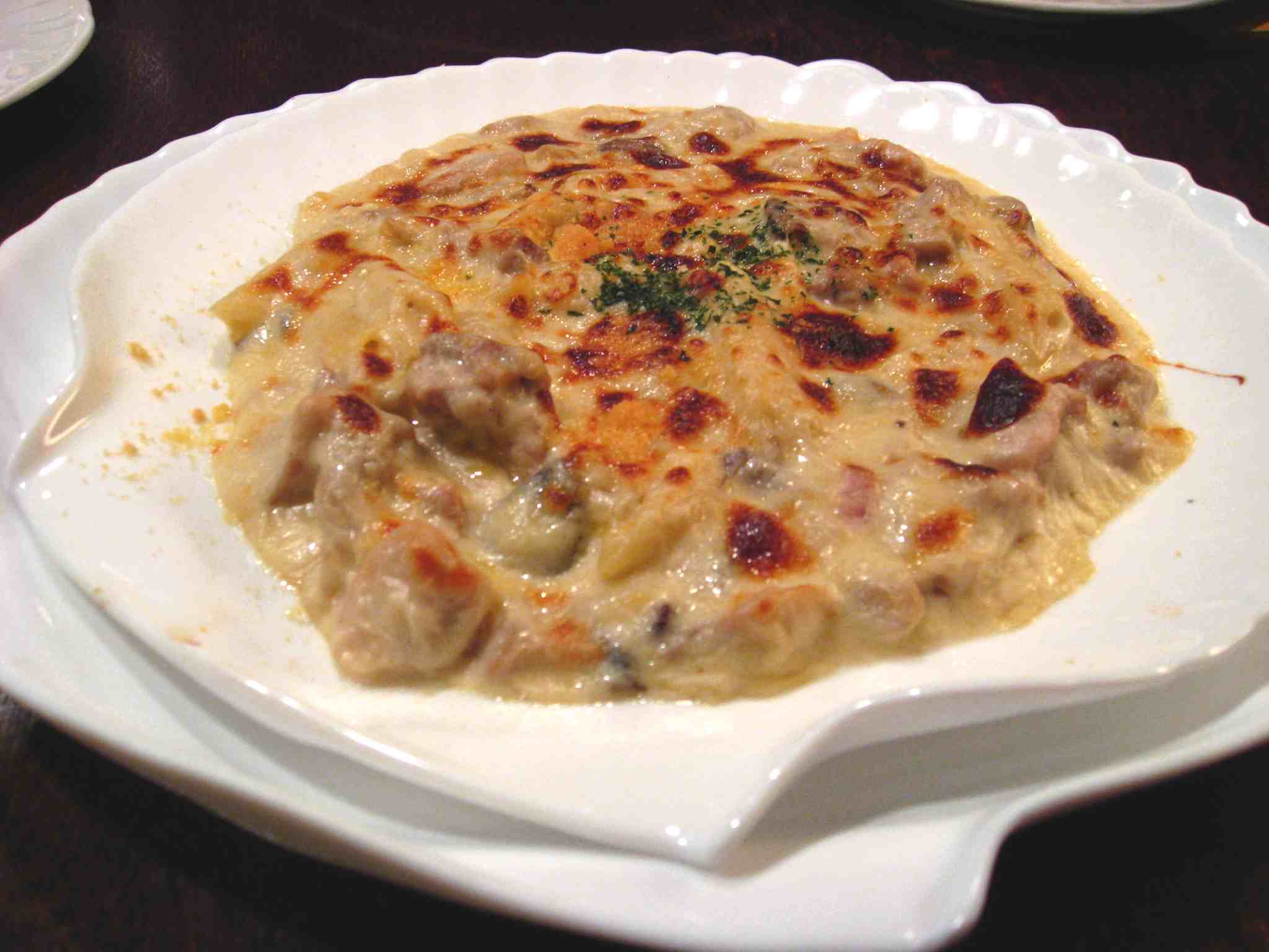 Rape al gratén con picada