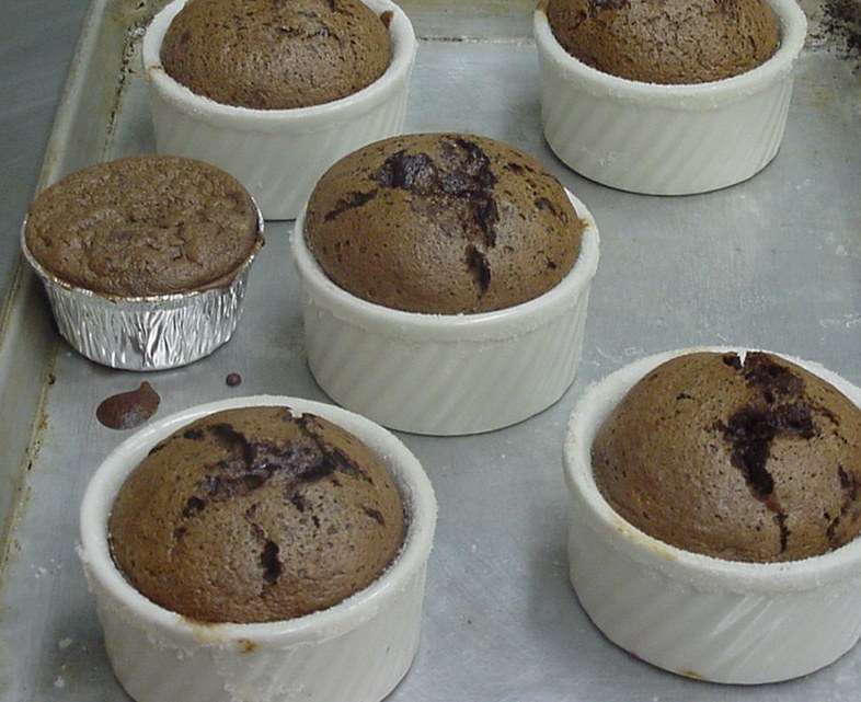 Soufflé de chocolate