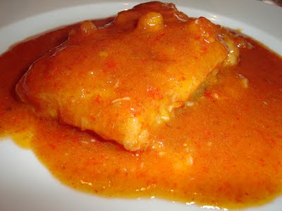 Bacalao en salsa de pimientos