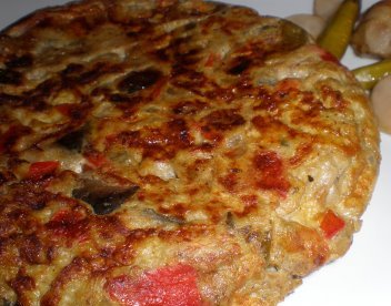Pastel de carne con sanfaina