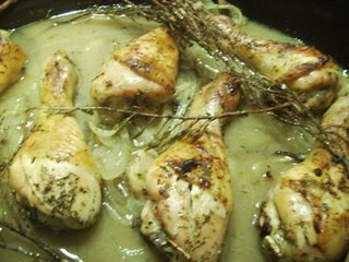 Pollo salteado con hierbas