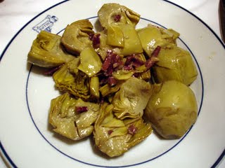 Alcachofas a la montillana