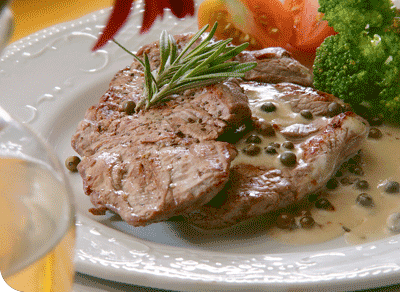 Filetes a la pimienta