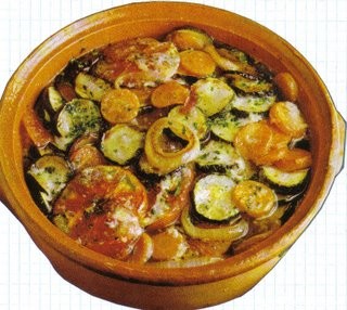 Verduras gratinadas con queso