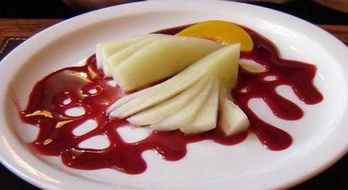 Melón con salsa de miel