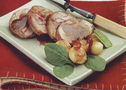 Redondo de muslos de pavo al vino tinto