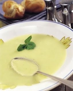 Sopa de hinojo con arroz