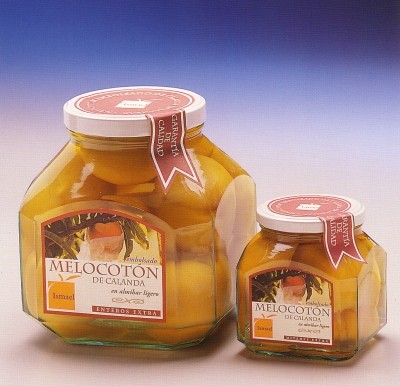 Melocotones en almíbar