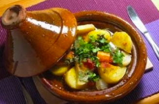 Tajiné de cordero y alcachofas