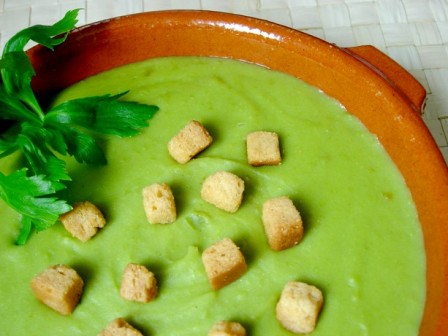 Crema de guisantes