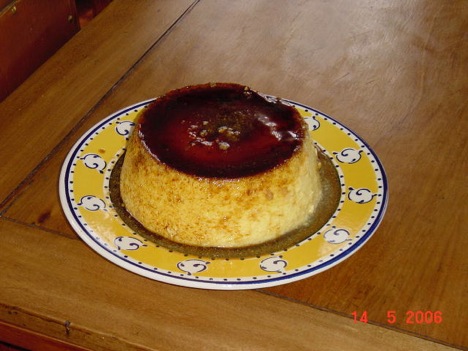 Flan de piña