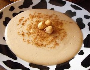 Natillas con avellanas