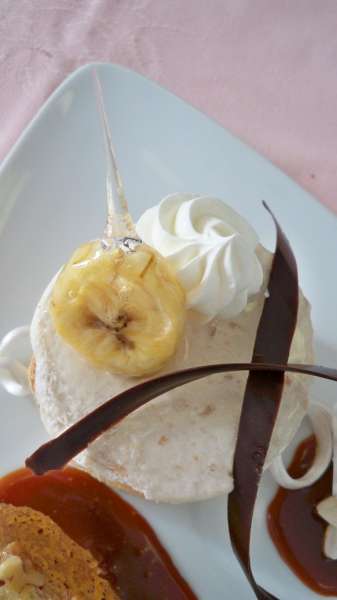 Semifrío de plátano