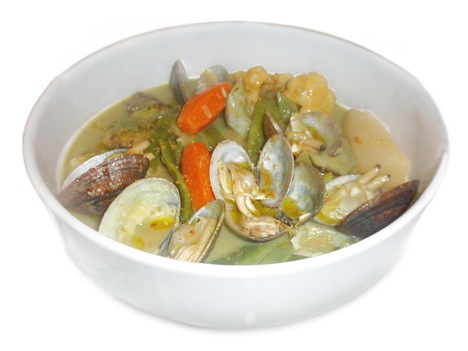 Almejas con verduras