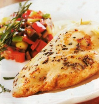 Pollo con salsa de chocolate