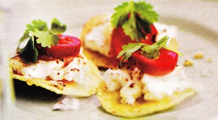 Queso de cabra con nachos