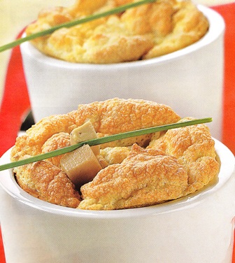 Soufflés de foie, miel y especias