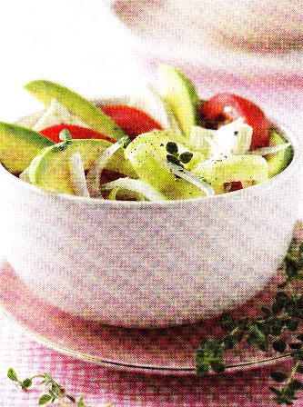 Ensalada de aguacate y tomate