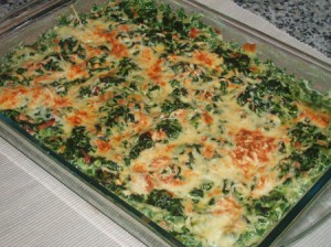 Espinacas a la crema con naranja