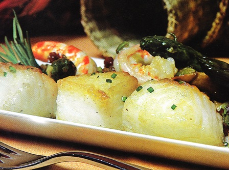 Menestra de merluza y langostinos