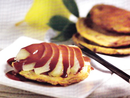 Tortitas con crema de chocolate