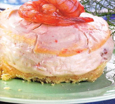 Pastel de pepino a la menta