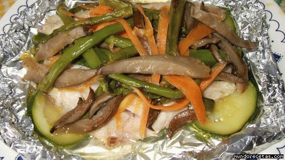 Atún en papillote