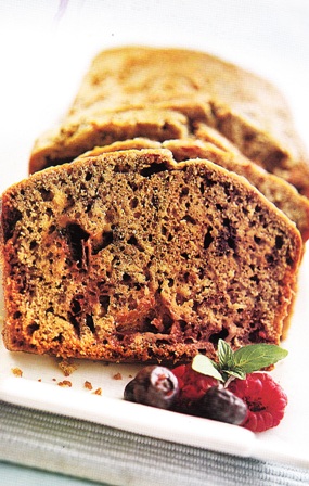 Budín de frutos rojos