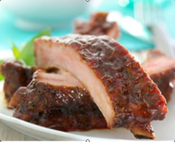 Costilla de cerdo lacada