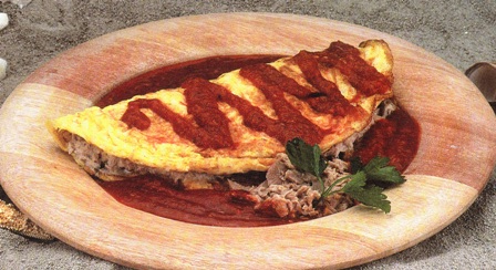 Omelette con atún