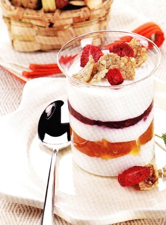 Yogur con mermeladas