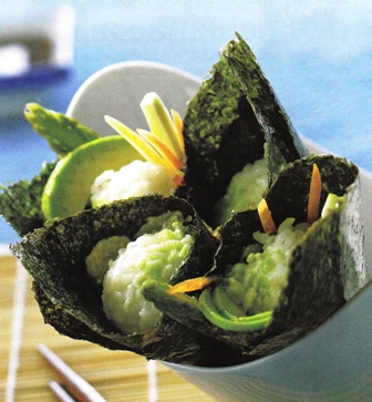 Temaki sushi vegetal
