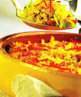 Cazuela vegetariana de arroz