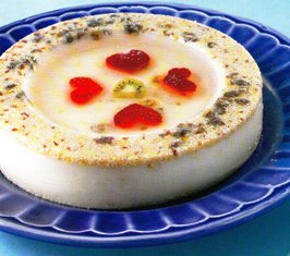 Postre: Gelatina de granola con naranja