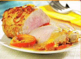 Lomo de cerdo a la naranja