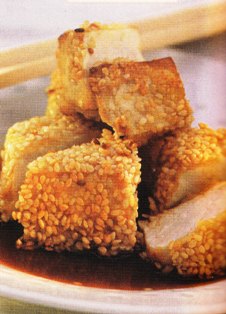 Tofu con sésamo