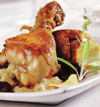 Muslos de pollo a la salsa de soja