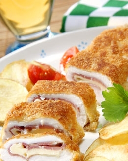 Pechugas de pollo rellenas de Jamón Ibérico Navidul y queso