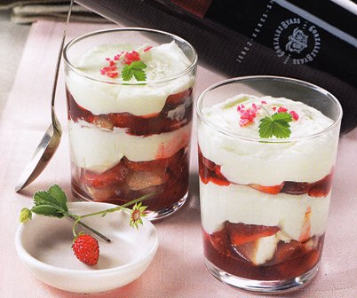Tiramisú con fresas