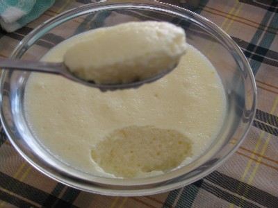 Corona de mousse de yogur
