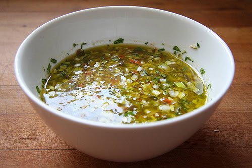 Salsa vinagreta griega