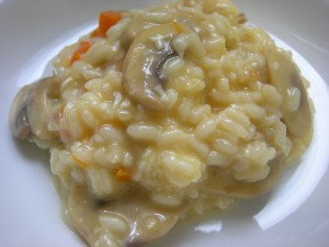 Arroz con champiñones